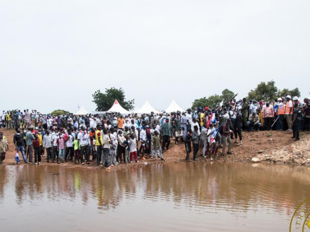 President Akufo-Addo Inspects Completed Namoligo 1-Village-1-Dam Project