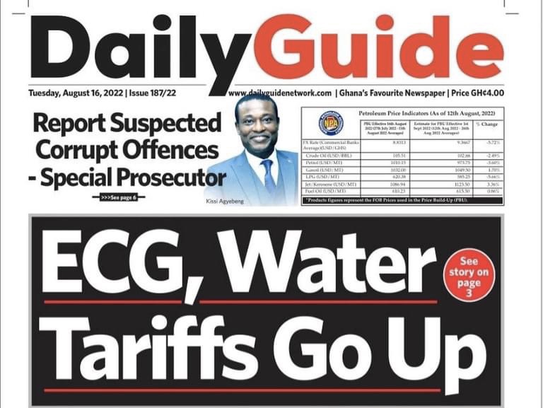 Today’s Newspaper Headlines Tuesday August 16th, 2022